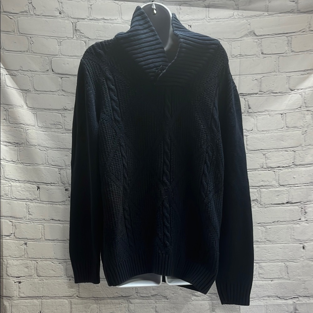 Method by Express Men's Navy Cable Knit Sweater NWOT